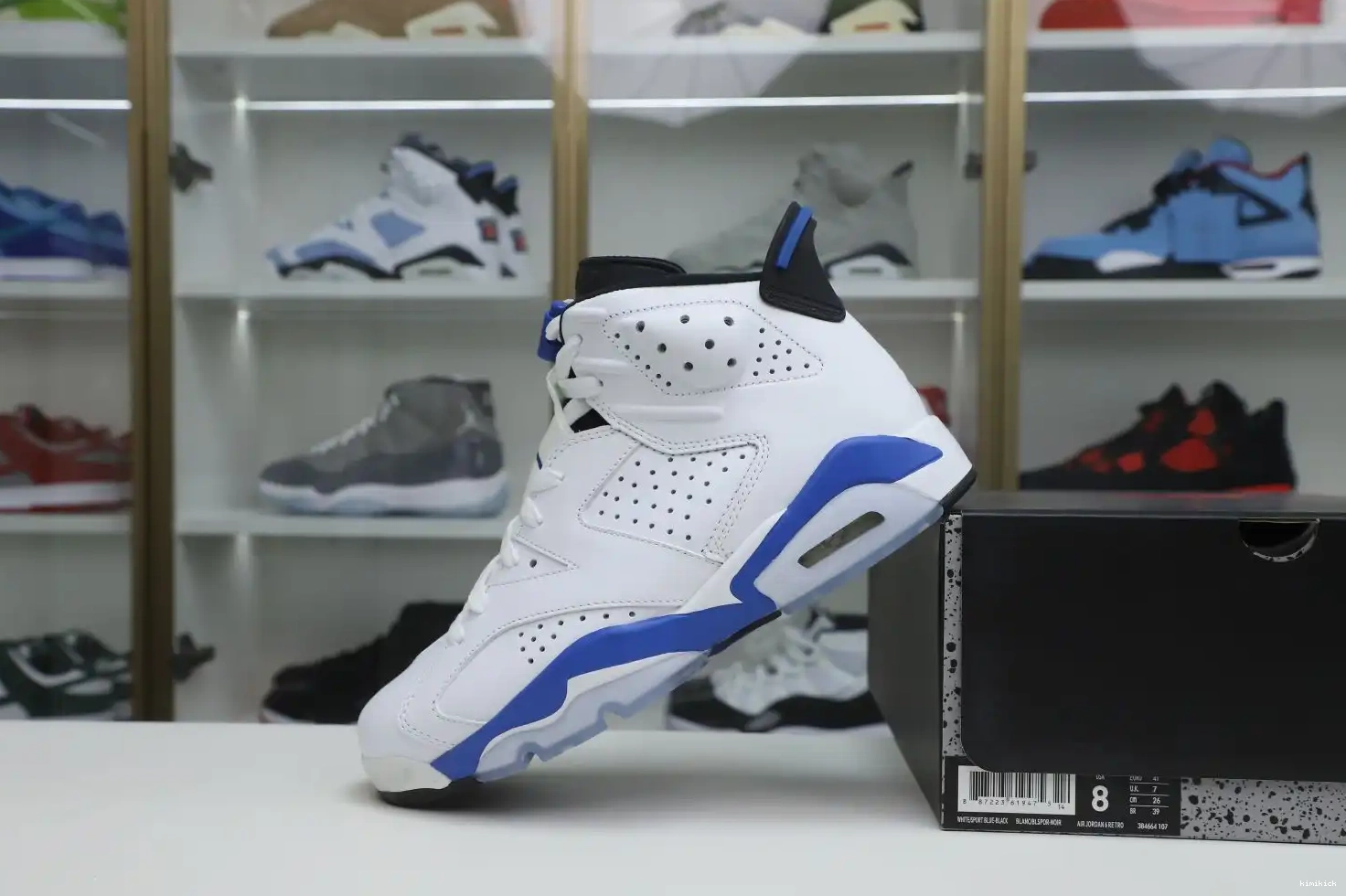 JORDAN RETRO AIR 6 SPORT BLUE Kimikick 0502
